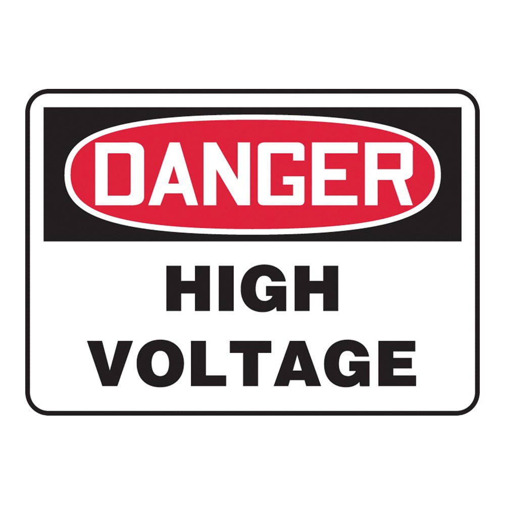 4-4747-01 警告・注意喚起ラベル（英字）High Voltage MELC113VS