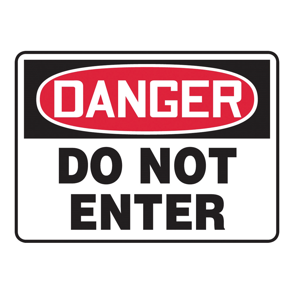 4-4747-02 警告・注意喚起ラベル（英字）Do Not Enter MADM138VS