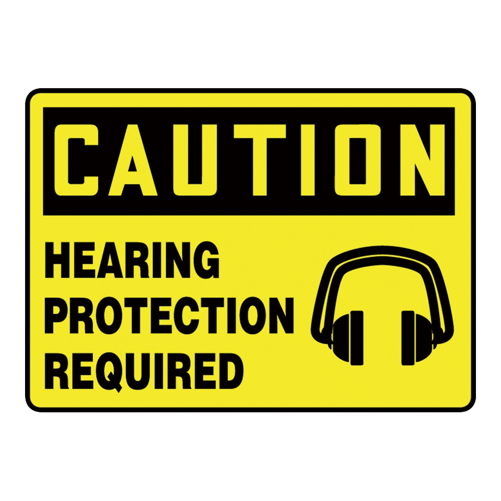 4-4747-04 警告・注意喚起ラベル（英字）Hearing Protection Required MPPE776VS