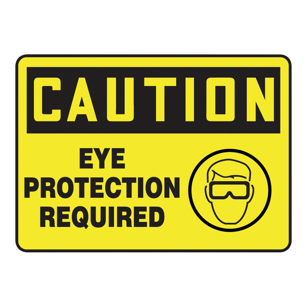 警告・注意喚起ラベル（英字）Eye Protection Required