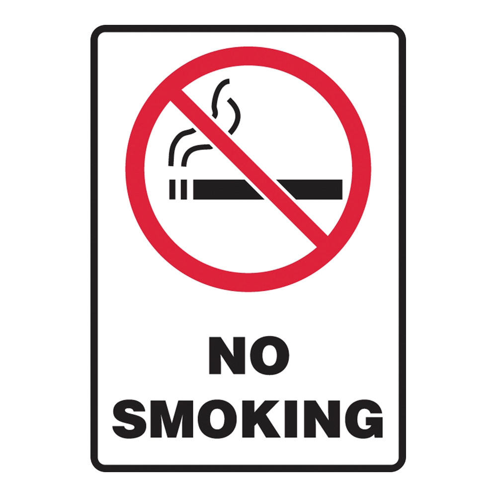 4-4747-20 警告・注意喚起ラベル（英字）No Smoking MSMK407VS