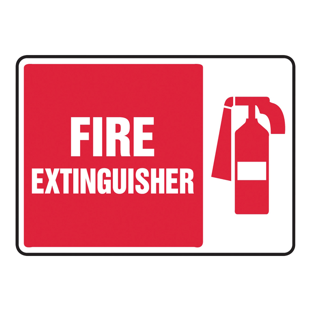 4-4747-21 警告・注意喚起ラベル（英字）Fire Extinguisher MFXG423VS
