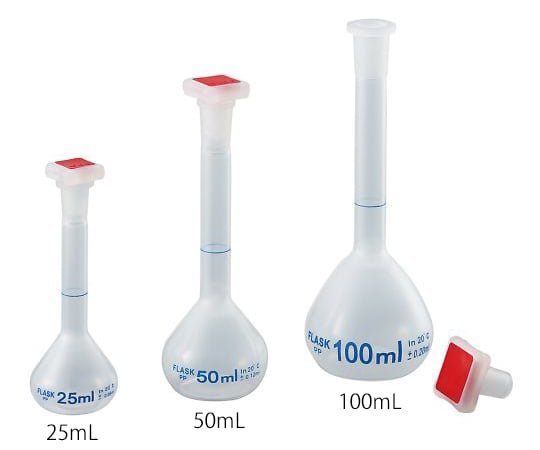 ［取扱停止］PPメスフラスコ（プラグ栓付）　10mL PVFP10as1-4-479-01