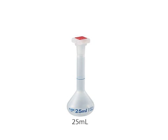 ［取扱停止］PPメスフラスコ（プラグ栓付）　25mL PVFP25as1-4-479-02