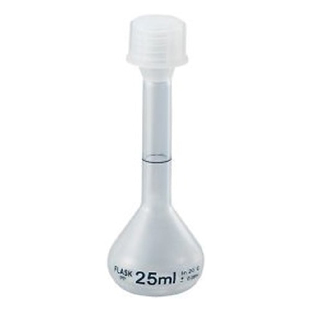 ［取扱停止］PPメスフラスコ（スクリューキャップ付）　25mL PVFS25as1-4-480-02