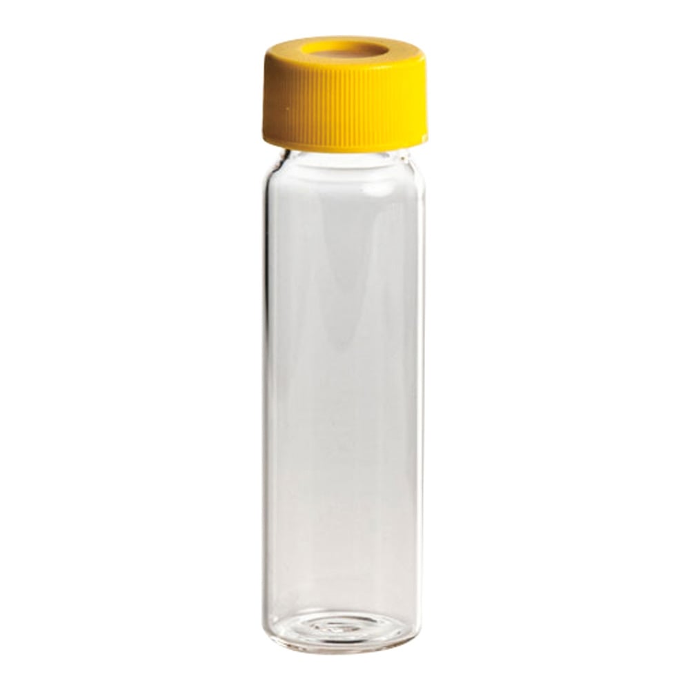 4-4814-03 飲料水分析用EPAバイアル・VOC/VOA用 レベル2 透明バイアル+黄キャップ（セプタム付）72本入 2112-40mL