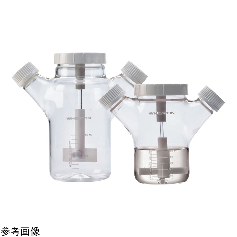 BELLCO GLASS INC製 スピンナーフラスコ 3000mL 中古 1セット＋