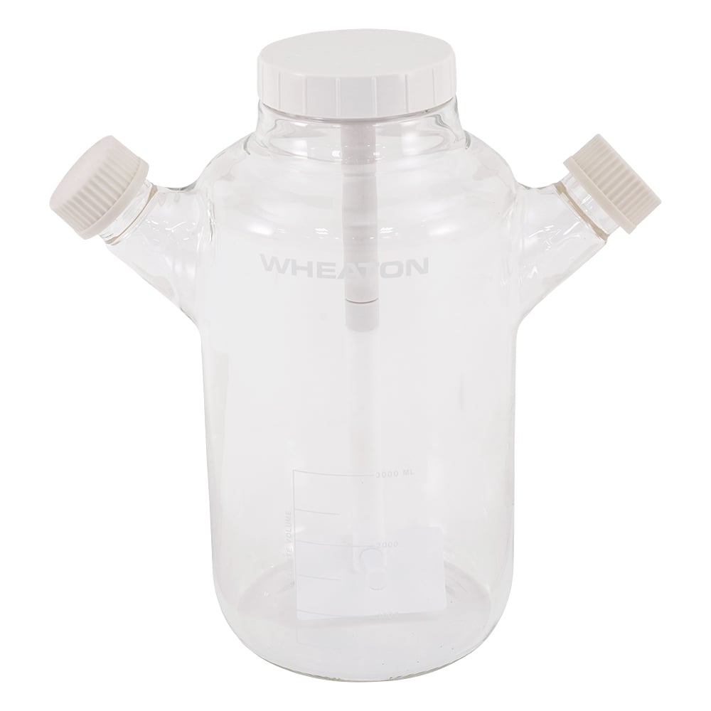 BELLCO GLASS INC製 スピンナーフラスコ 3000mL 中古 1セット＋