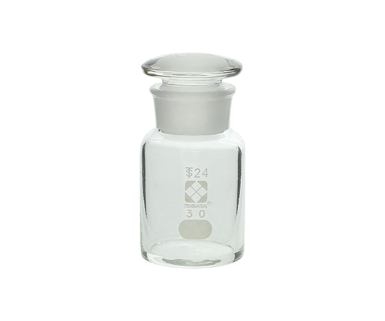 柴田科学4-5031-01共通摺合わせ広口試薬瓶白色３０ｍＬ【1本】(as1-4-5031-01)