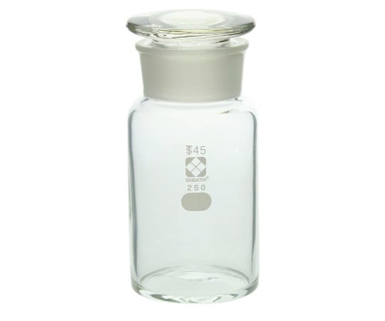 柴田科学4-5031-04共通摺合わせ広口試薬瓶白色２５０ｍＬ【1本】(as1-4-5031-04)