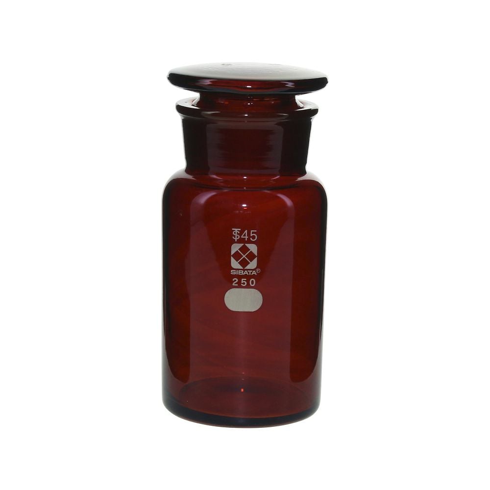 アズワン 広口T型瓶（透明塩ビ製・青色目盛り線付）500mL (1本)(4-3899