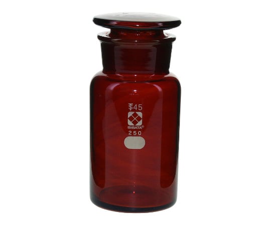 柴田科学4-5032-04共通摺合わせ広口試薬瓶茶褐色250mL【1本】(as1-4-5032-04)