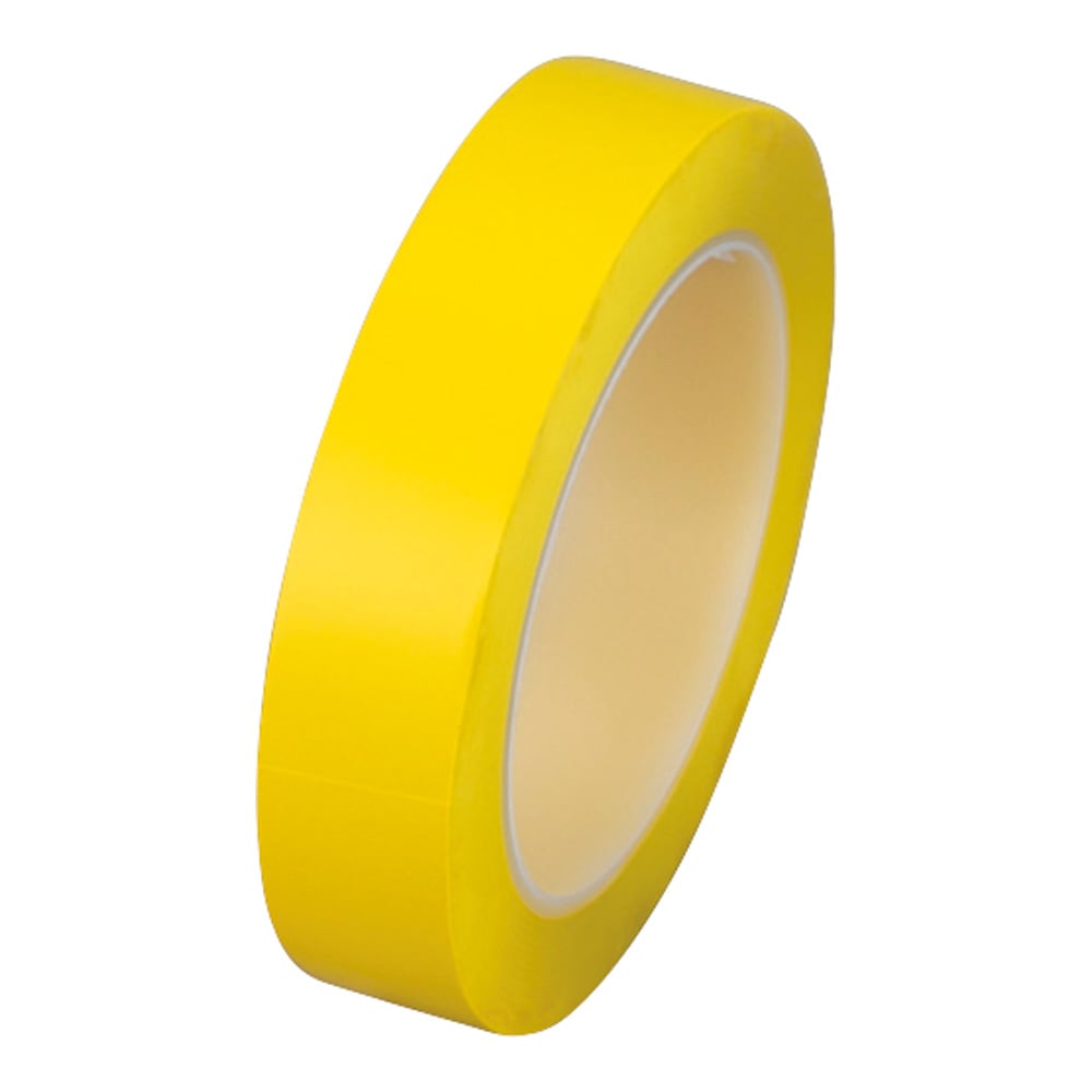 4-5104-07 クリーンルーム用カラーテープ 25mm×33m×0.13mm 黄 1160xx100-P3D-YE