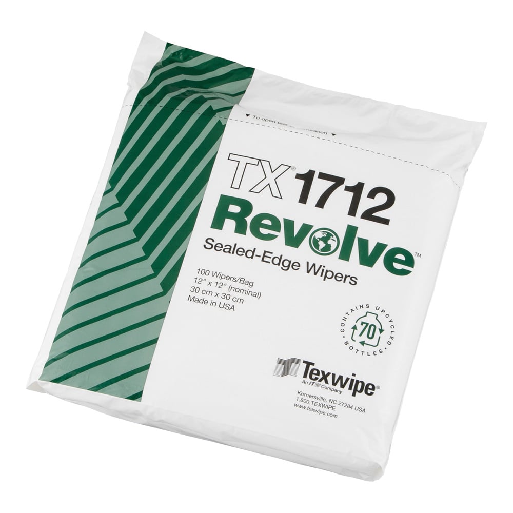 再生ポリエステルワイパー・リボルブ 300×300mm 未滅菌 100枚入