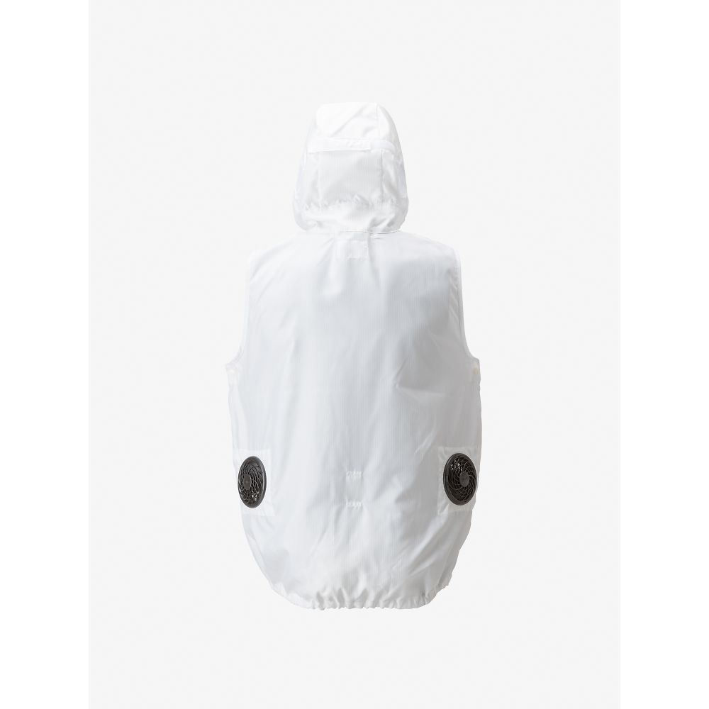 4-5172-23 空調服®（フード付アウターベスト/クリーンルーム対応）L