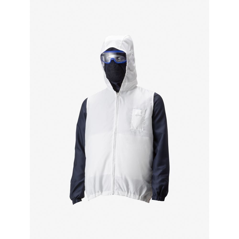 4-5172-23 空調服®（フード付アウターベスト/クリーンルーム対応）L