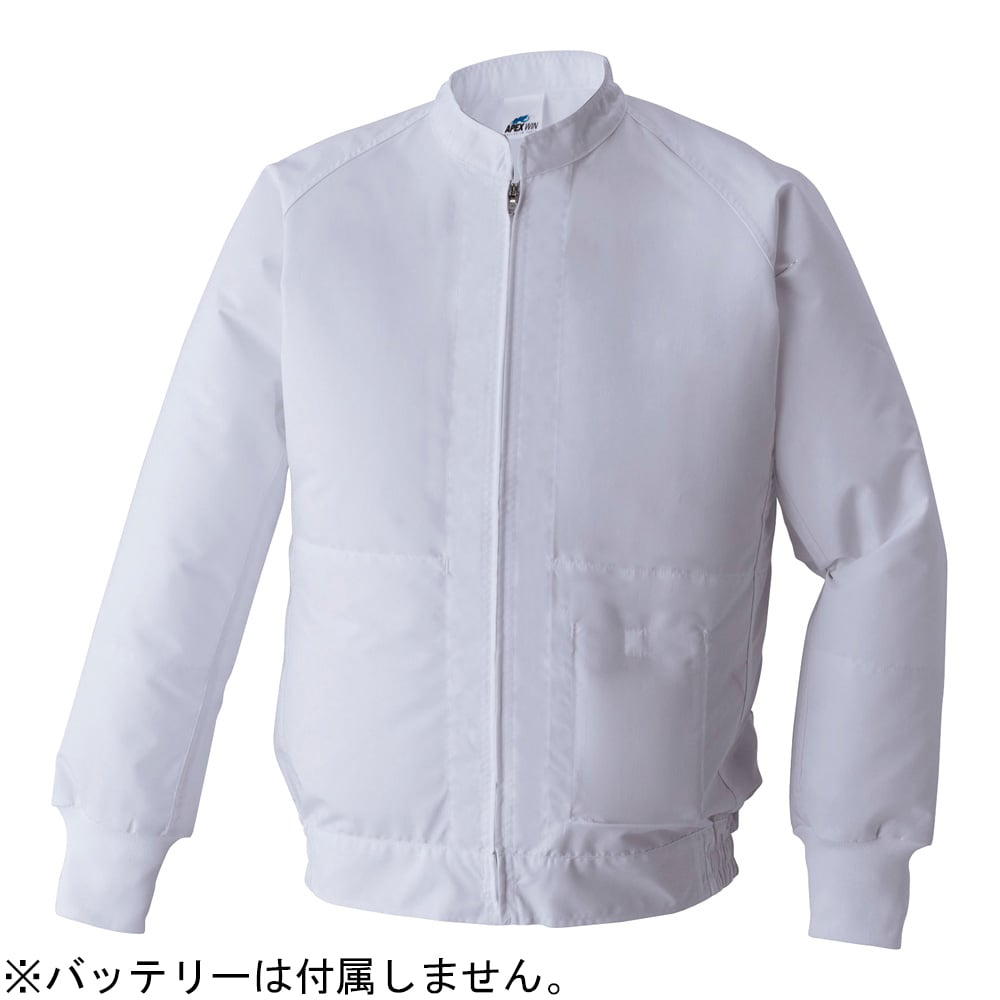 4-5398-04 白衣型空調風神服 ブルゾン LL