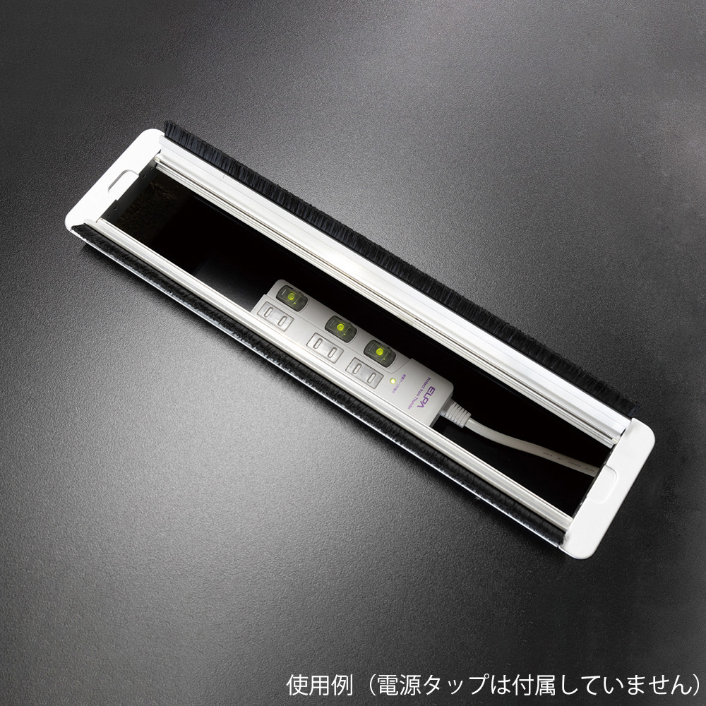 4-5535-02 中央実験台（フレームタイプ・電源タップ収納スペース