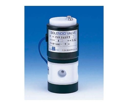 4-5860-03 PTFE3方メス電磁弁 FSM-0408Y AC100V F-2371-003