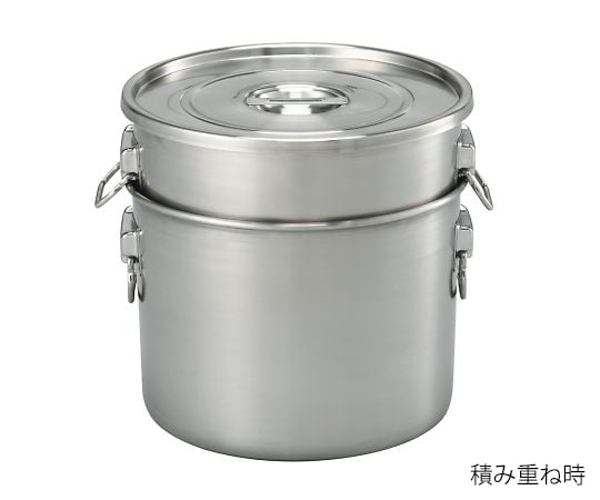 取扱を終了した商品です］ステンレスタンク（浅型・フタ付き） 12.9L