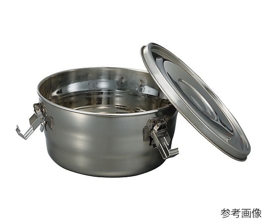 4-607-02 ステンレス丸形密閉タンク 0.38L OT-02R