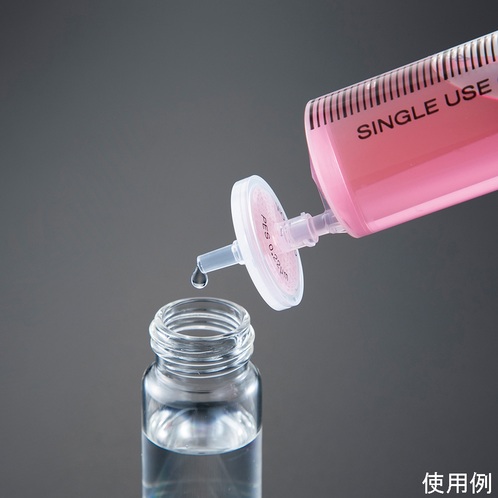 4-6109-02 ビオラモ2層構造シリンジフィルター（親水性PTFE）0.45μm
