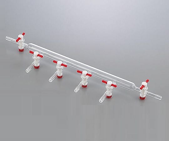 4-6115-03 真空マニホールド コック数6 VMS06 【AXEL】 アズワン