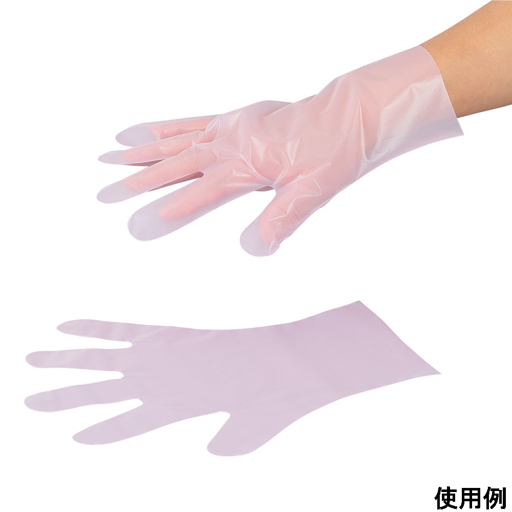 送料無料 日本 4-6368-03 1 L サニメント手袋(バイオマスプラ配合)外エンボス 日用品