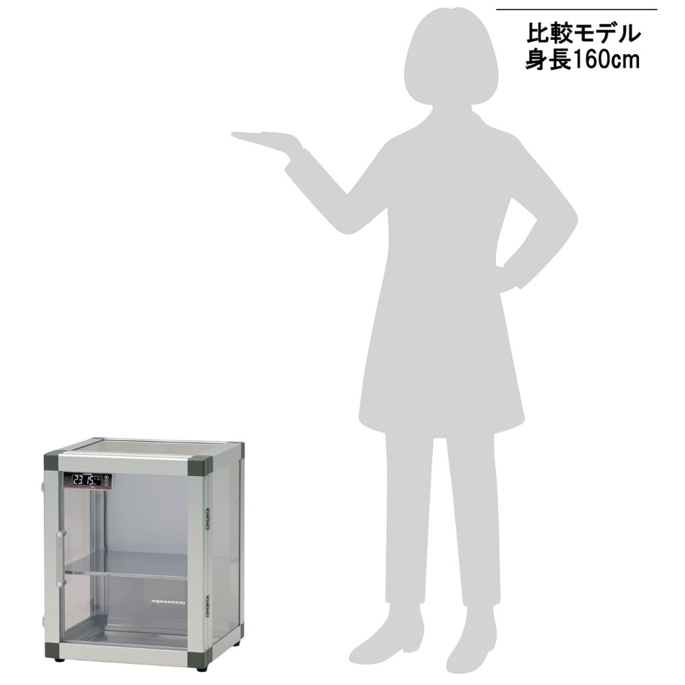 4-6392-02 オートドライデシケーターZEAL（MD）400×400×520mm