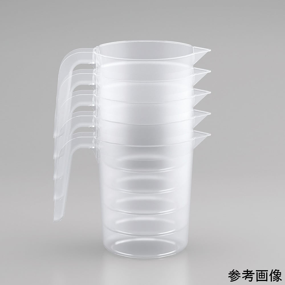 4-6540-02 ディスポPP手付きカップ 500mL 【AXEL】 アズワン