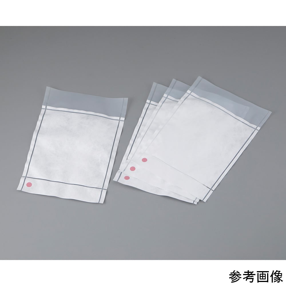 4-6591-04 クリーンルーム内使用滅菌バッグ 400×500mm 1袋（100枚入