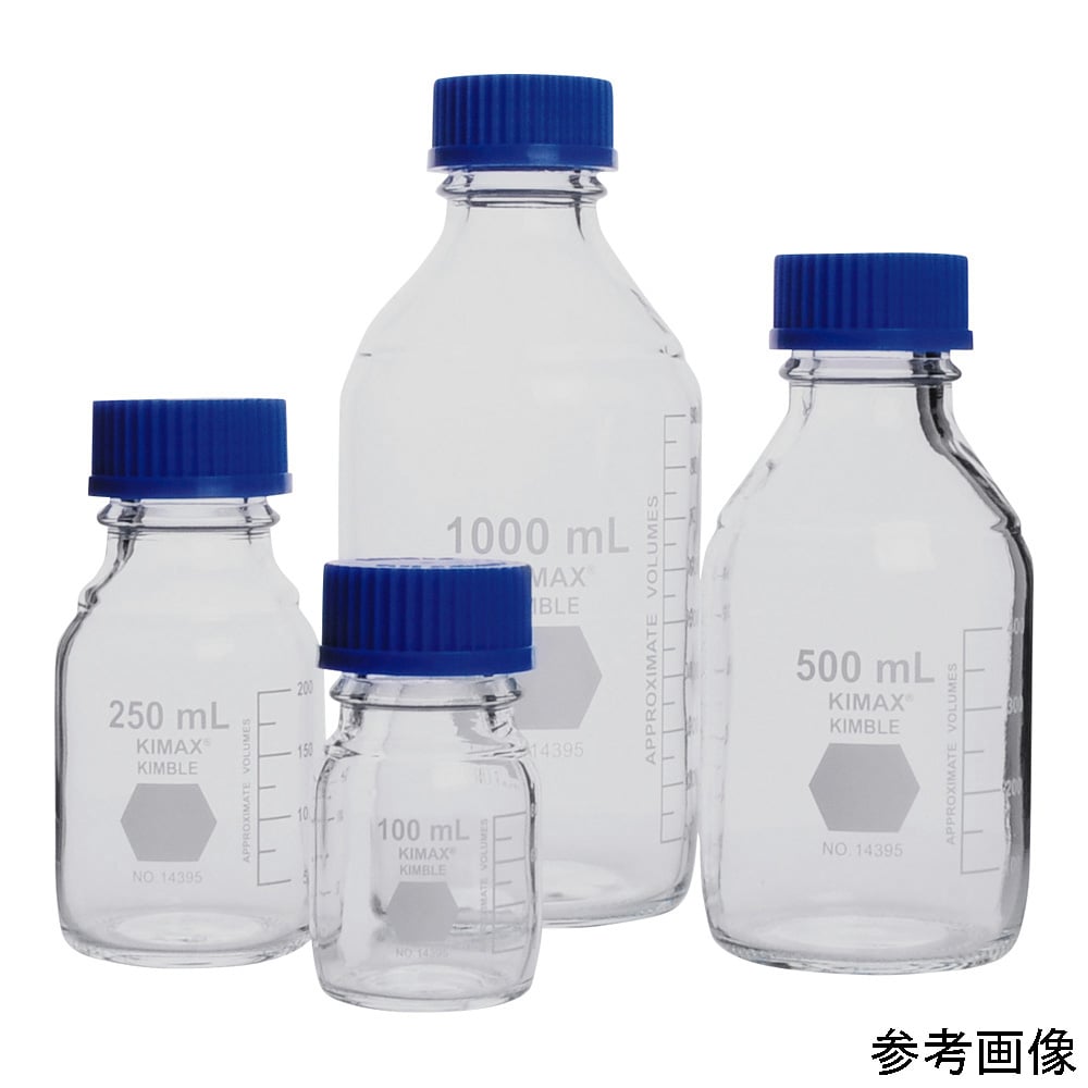 4-6624-03 ネジ口メディウム瓶 500mL 14395-500 【AXEL】 アズワン