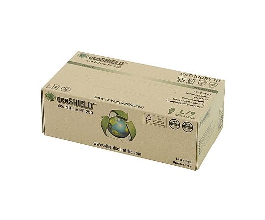 4-6859-01 耐薬ニトリル手袋（Eco Nitrile PF 250）L 1箱（150枚入