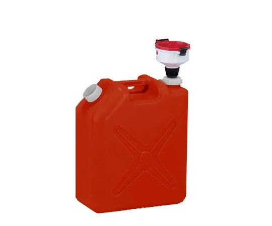 4-772-22 廃液回収容器 タンク＋ロート レッド SF-R2 【AXEL