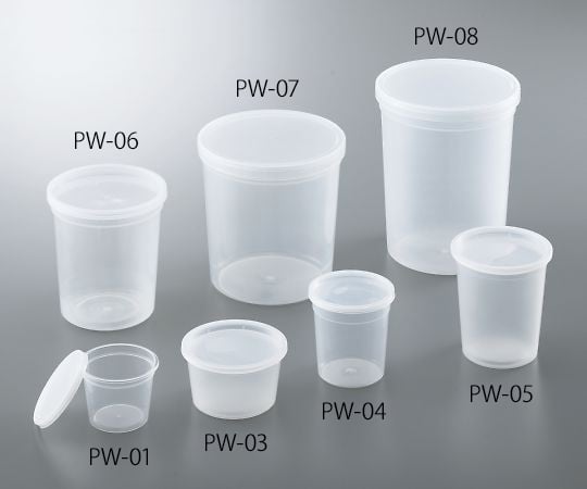 4-781-05 ディスポPPサンプル保存容器 443mL 100個入 PW-05