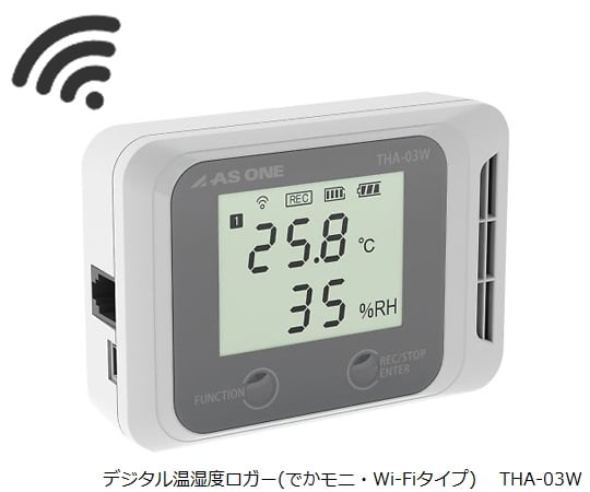 4-790-01-60 デジタル温湿度ロガー（でかモニ・Wi-Fiタイプ） レンタル5日 THA-03W