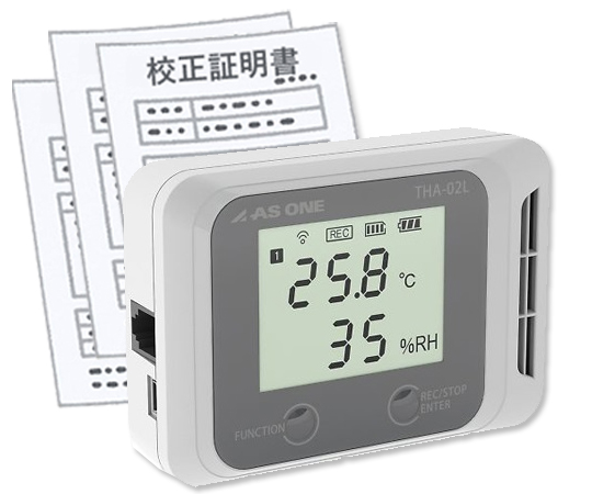 4-794-01-20 デジタル温湿度モニター（でかモニ） 校正証明書付 THA