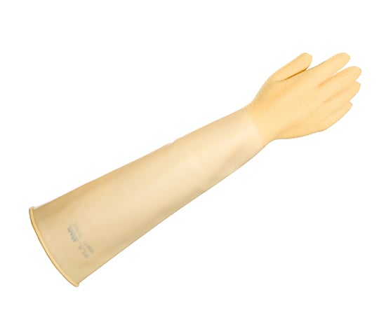 耐薬品天然ゴム手袋（厚手タイプ） 600mm Alto285-9