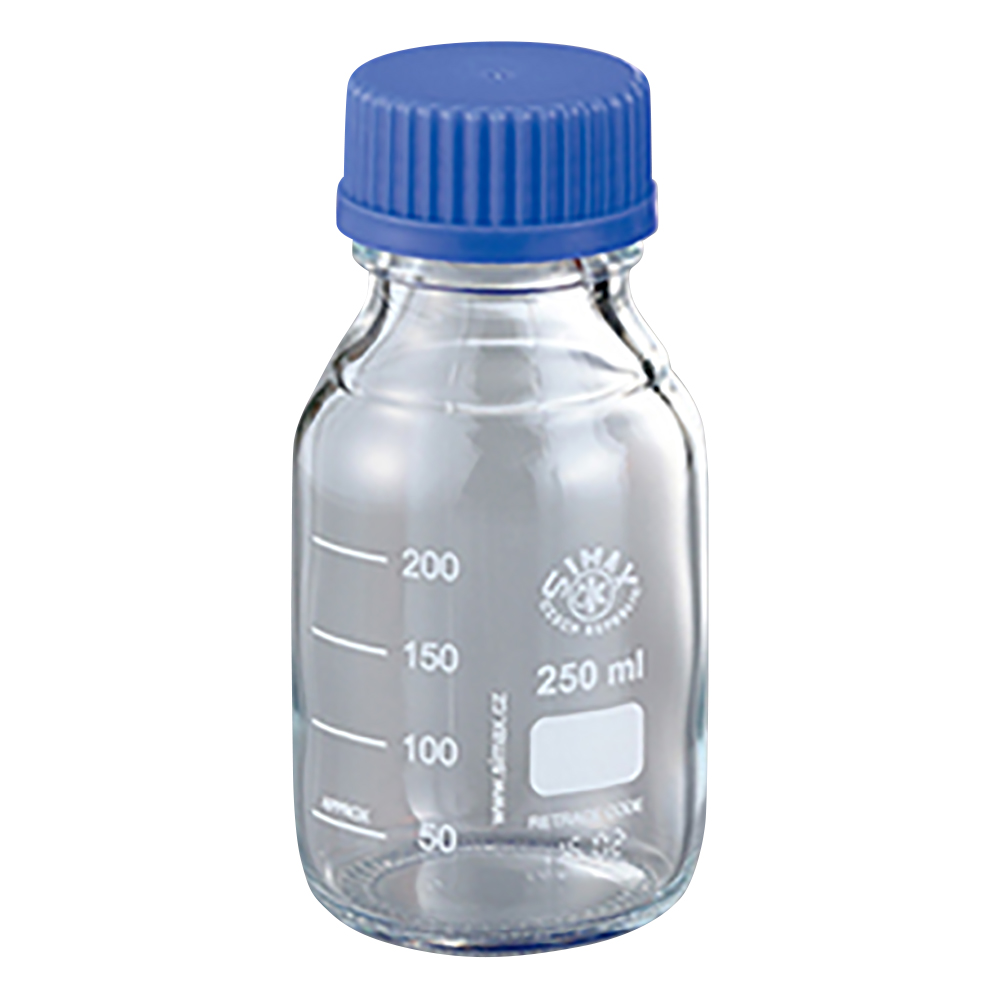 4-924-02 ネジ口メディウム瓶SCC 白 250mL 2070 M/250SCC 【AXEL】 アズワン