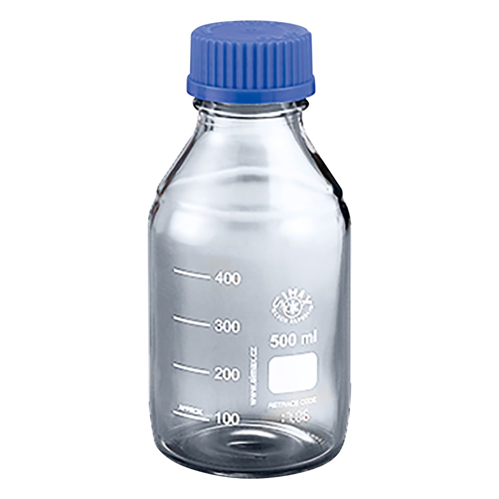 4-924-03 ネジ口メディウム瓶SCC 白 500mL 2070 M/500SCC 【AXEL】 アズワン