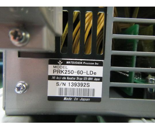 【中古品】DC電源　直流電源　直流安定化電源　PRK250-60-Lde