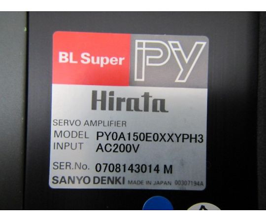 SANYO DENKI HIRATA BL Super PY サーボアンプ AC 44-1062-51 【中古品】ACサーボアンプ PY0A150E0XXYPH3 【AXEL】 アズワン