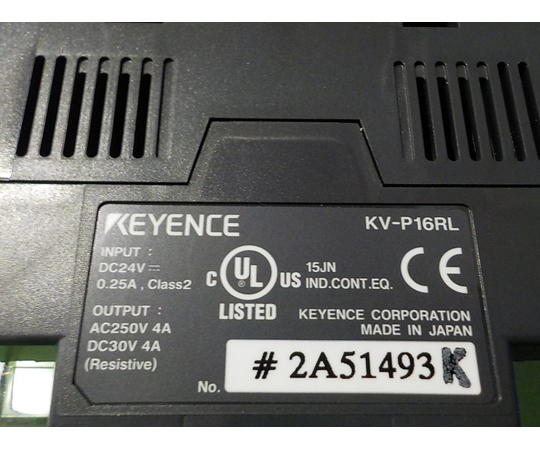 【中古品】シーケンサー（PLC）（DC電源）　KV-P16RL