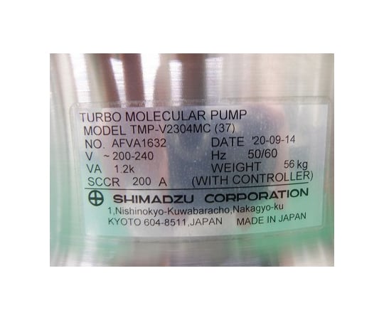 44-1207-94 【中古品】ターボ分子ポンプ TMP-V2304MC EI-V04M 44-1207-94 【中古品】ターボ分子ポンプ TMP-V2304MC EI-V04M