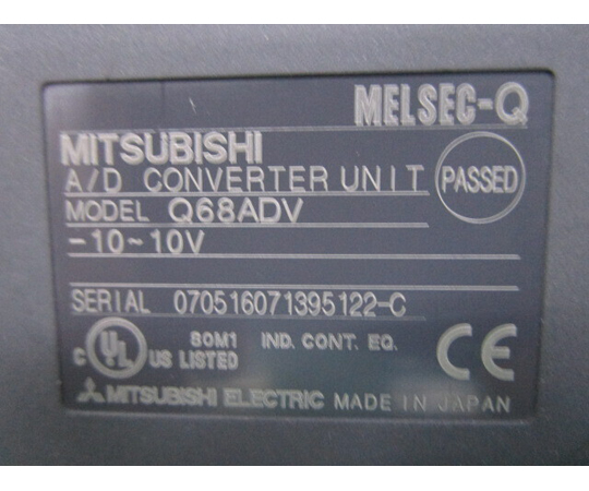 型番 : Q68ADV MELSEC-Q アナログ入力ユニット 2個 型番 : Q68ADV MELSEC-Q アナログ入力ユニット 2個（三菱