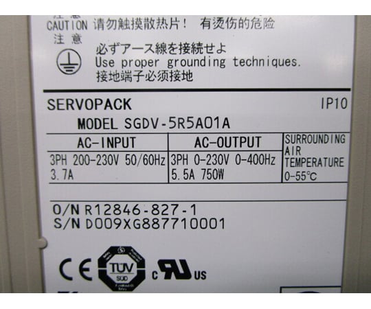45-0011-11 【中古品】サーボドライバー SGDV-5R5A01A 【AXEL 45-0011-11 【中古品】サーボドライバー SGDV-5R5A01A 【AXEL