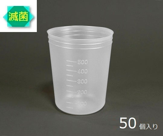 5-077-35 ディスポカップ(γ線滅菌済) 500mL V500-ST