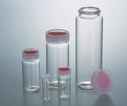 5-096-69 サンプル管瓶 透明 50mL（ケース販売）50本入 No.7 【AXEL