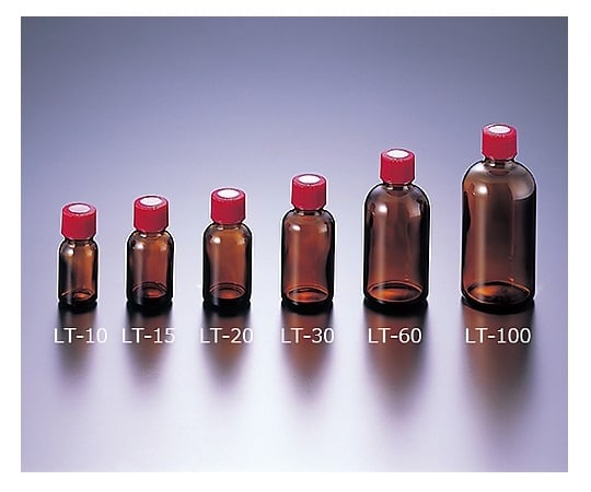 5-131-04 細口規格瓶 褐色 100mL 100本入 LT-100 【AXEL】 アズワン