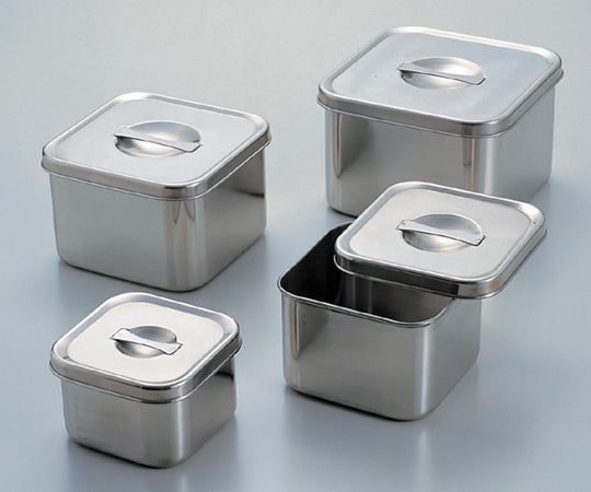 丸山ステンレス5-186-01ツマミ付きステンレス角型ポット0.6L【1個】(as1-5-186-01)